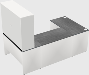 U-shaped desk