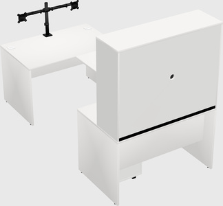 U-shaped desk