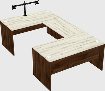 U-shaped desk