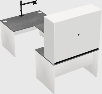 U-shaped desk