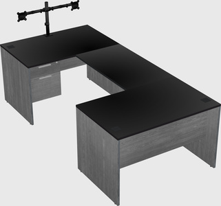U-shaped desk
