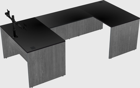 U-shaped desk