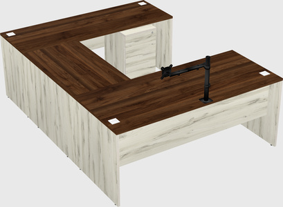 U-shaped desk