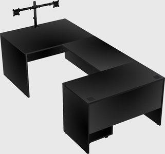 U-shaped desk