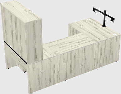 U-shaped desk