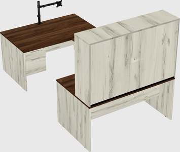 U-shaped desk