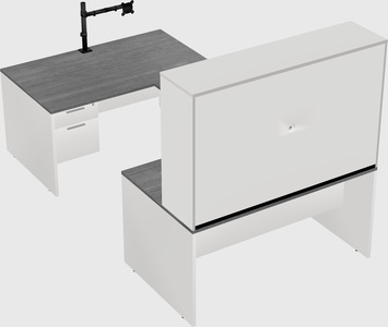 U-shaped desk