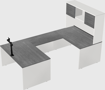 U-shaped desk