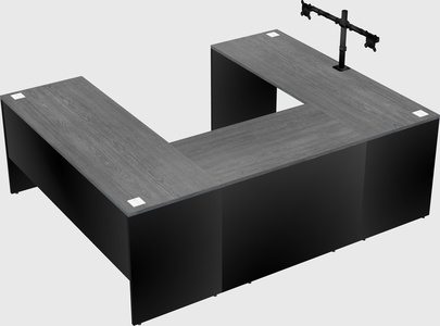 U-shaped desk