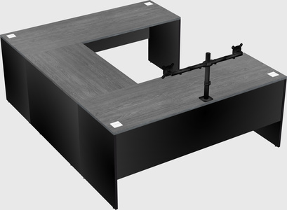 U-shaped desk
