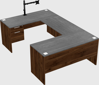 U-shaped desk