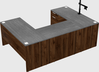 U-shaped desk