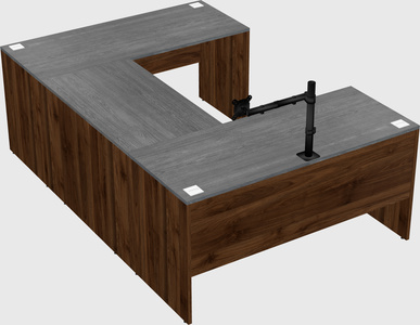 U-shaped desk