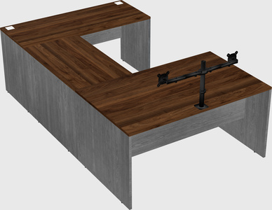 U-shaped desk