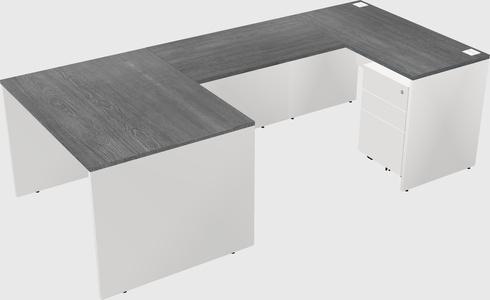 U-shaped desk