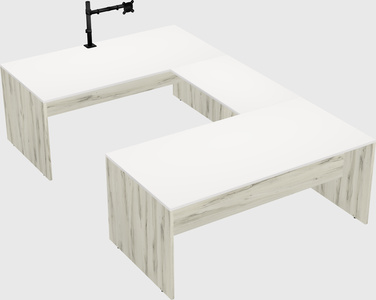 U-shaped desk