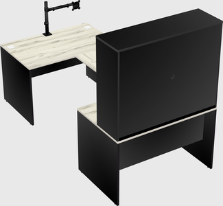 U-shaped desk