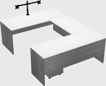 U-shaped desk