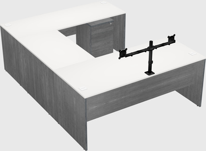 U-shaped desk
