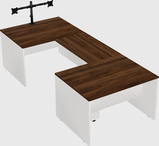 U-shaped desk