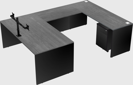 U-shaped desk