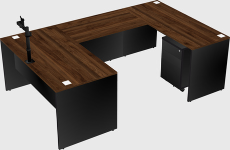 U-shaped desk
