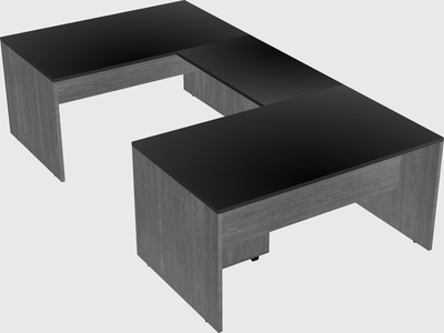 U-shaped desk