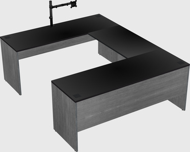 U-shaped desk