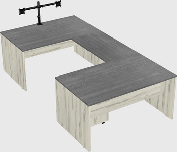 U-shaped desk