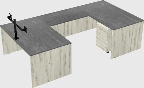 U-shaped desk