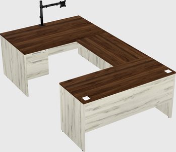 U-shaped desk