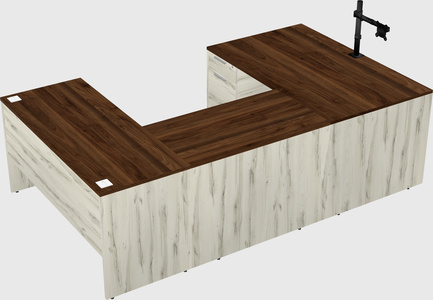 U-shaped desk
