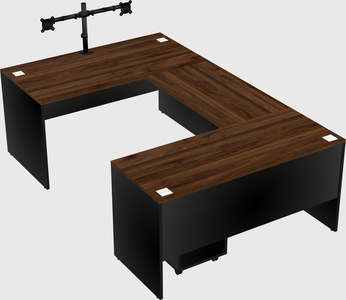 U-shaped desk