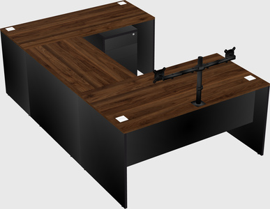 U-shaped desk