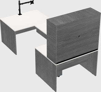 U-shaped desk