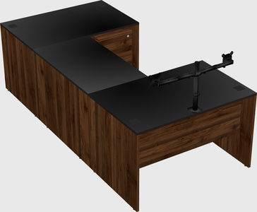 U-shaped desk