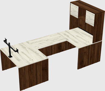 U-shaped desk