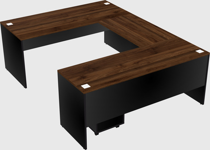 U-shaped desk