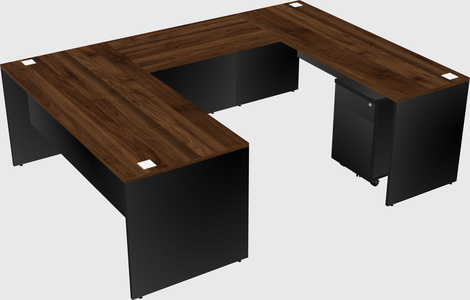U-shaped desk