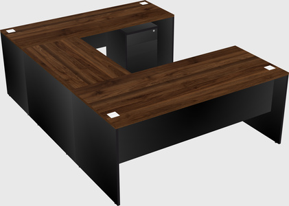 U-shaped desk