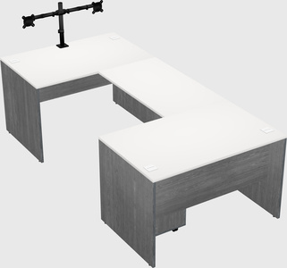 U-shaped desk