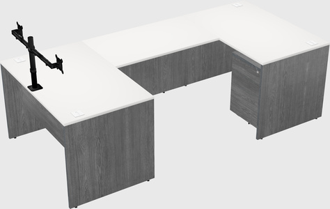 U-shaped desk