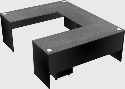 U-shaped desk