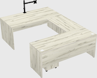 U-shaped desk
