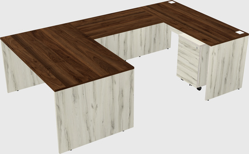 U-shaped desk