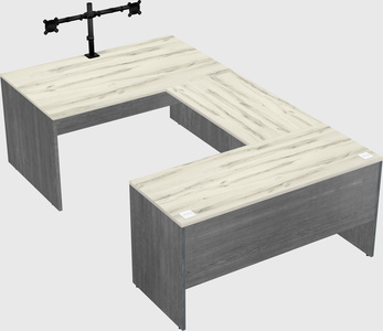 U-shaped desk