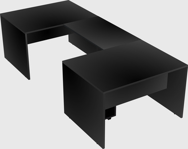 U-shaped desk