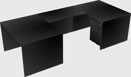 U-shaped desk