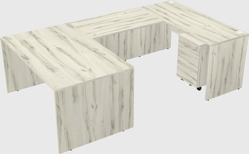 U-shaped desk