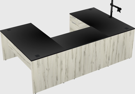 U-shaped desk